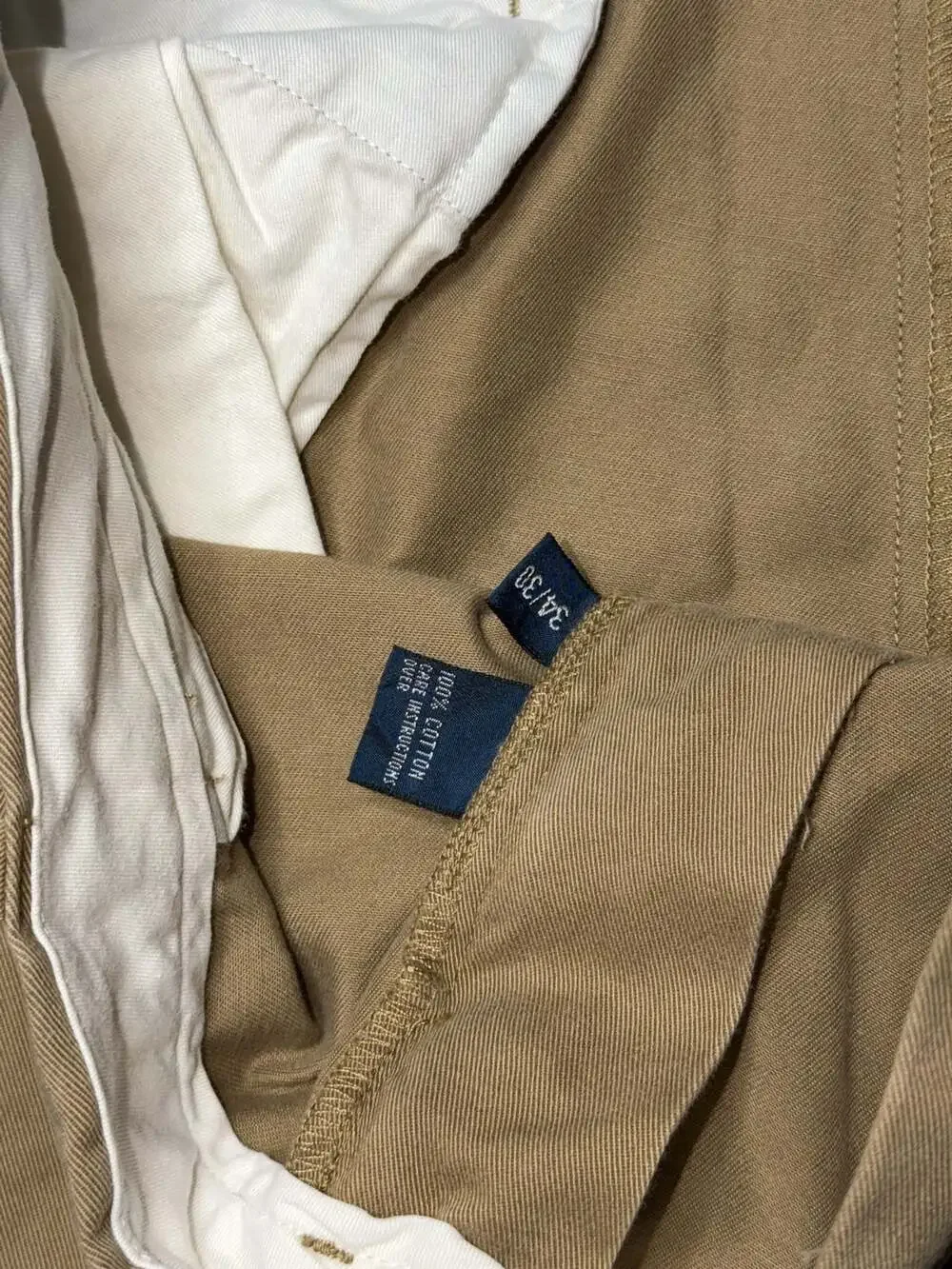Polo Ralph Lauren Vintage Cotton Chino Pants Khaki 34x30